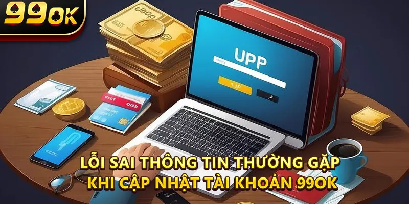 Lỗi sai thông tin thường gặp khi cập nhật tài khoản 99ok
